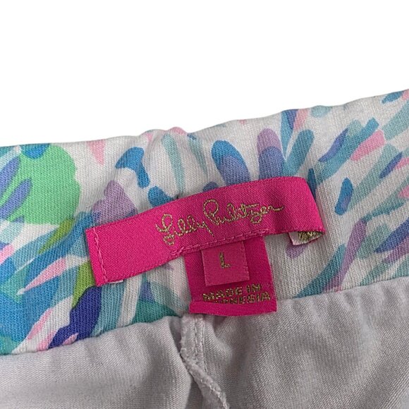 Lilly Pulitzer Skirt, Lined Skort, Colourful Print, Cotton, Pull On, Vacation, L - Picture 4 of 9